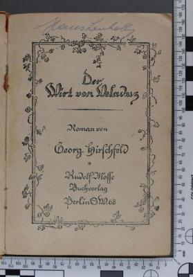  Der Wirt von Veladuz (1919)