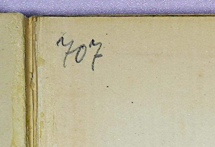 A 2 / WAL 1 : Ein Beitrag zur Ontologie der sozialen Gemeinschaften mit einem Anhang zur Phänomenologie der sozialen Gemeinschaften (1922);-, Von Hand: Nummer; '707'