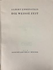 Q 00/612 : Die weisse Zeit (1914)