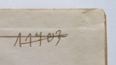 - (NSDAP-Gauarchiv Südhannover-Braunschweig), Von Hand: Signatur; '11703'. 