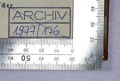 - (Archiv Stadt- u. Regionalplanung am Institut für Soziologie), Stempel: Datum, Nummer, Signatur; 'Archiv 1977/176'. 