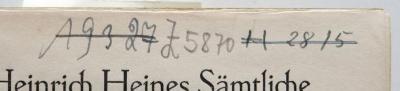 - (NSDAP-Gauarchiv Südhannover-Braunschweig), Von Hand: Signatur; '19327'. 