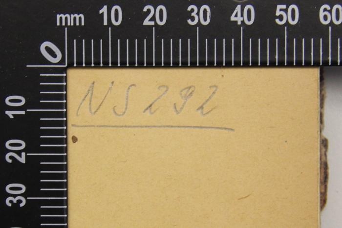- (Institut für Zeitgeschichte (München)), Von Hand: Signatur; 'NS 292'. 