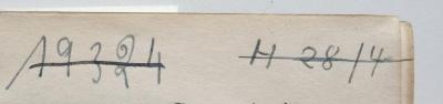 - (NSDAP-Gauarchiv Südhannover-Braunschweig), Von Hand: Signatur; '19324'. 