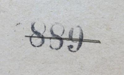 - (NSDAP-Gauarchiv Südhannover-Braunschweig), Stempel: Signatur; '889'. 