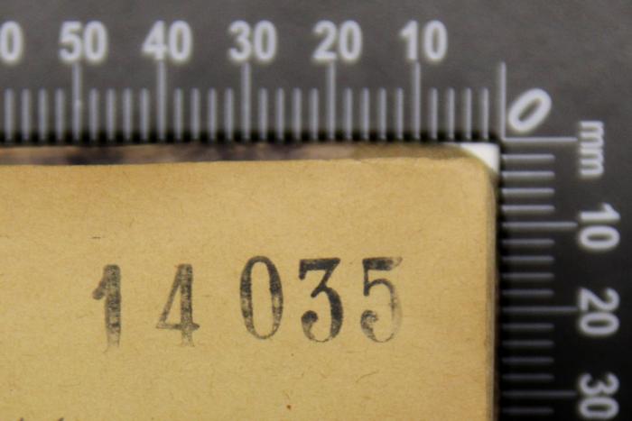 -, Stempel: Nummer; '14035'