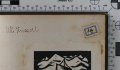 - (Husserl, Julie), Von Hand: Autogramm, Exlibris, Name; 'Ulli Husserl.'. 