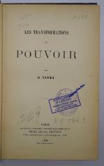 Ig 171 : Les Transformations Du Pouvoir (1899)