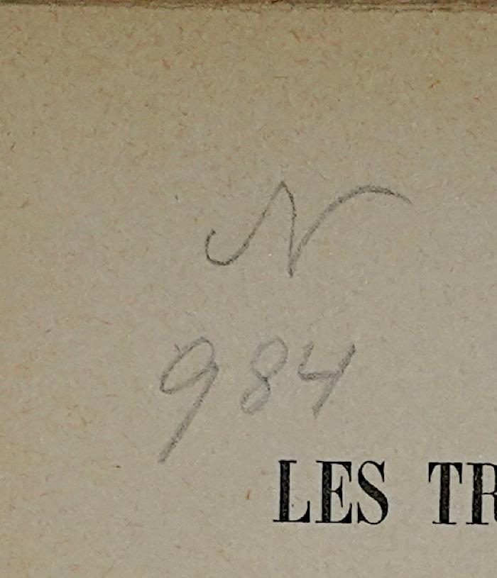 Ig 171 : Les Transformations Du Pouvoir (1899);-, Von Hand: Signatur; 'N 984'
