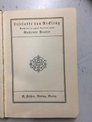 42/1629 : Liselotte von Reckling : Roman ([1909])