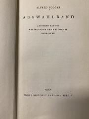 00/6583 : Auswahlband : aus neun Bänden erzählender und kritischer Schriften (1930)