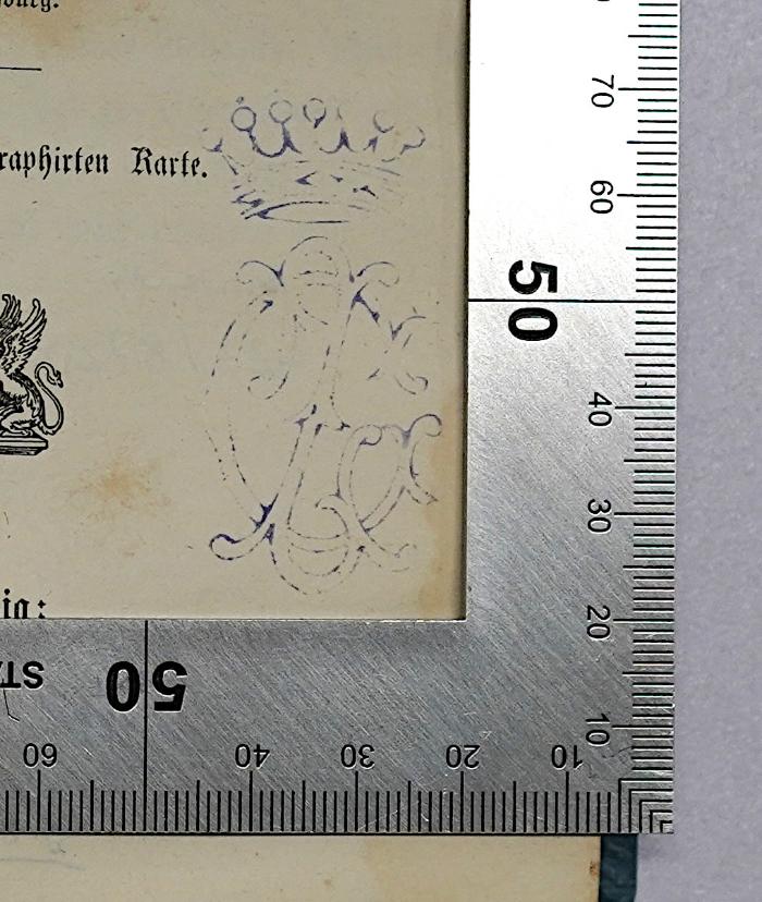 Ig 22 : Die Palau-Inseln im Stillen Ocean. (1873);-, Stempel: Wappen