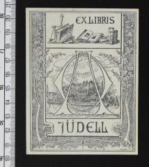 - (Jüdell, Anna (geb. Mendel);Lüchow, Minna), Etikett: Exlibris, Name; 'EX LIBRIS AO JÜDELL'. 