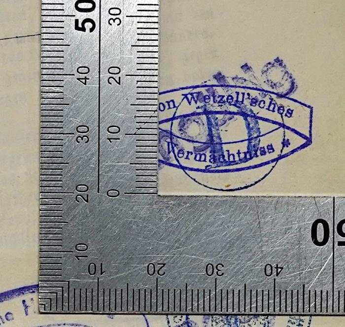 Be 632 : Briefe über Staatskunst (1853);-, Stempel: Zeichen, Besitzwechsel: Doublette; 'D'