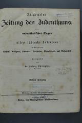 296.05 (43) ALLG : Allgemeine Zeitung des Judenthums (6. Jahrgang) (1842)