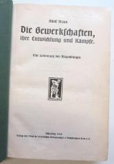 SoP 410 : 16 : Die Gewerkschaften, ihre Entwicklung und Kämpfe. Eine Sammlung von Abhandlungen (1914)