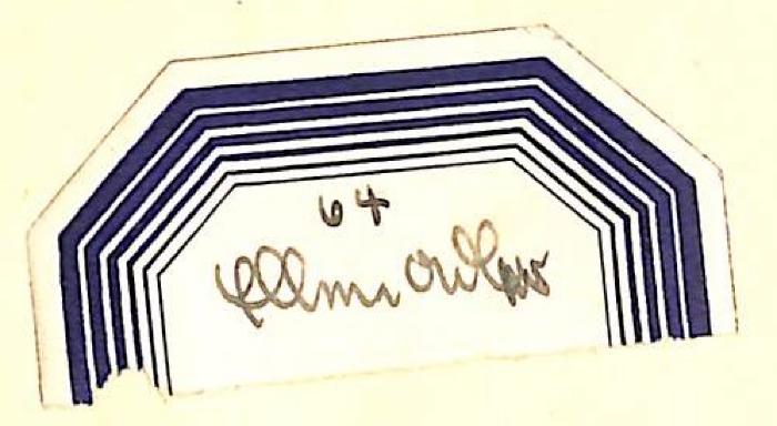 - (Adler, [?]), Von Hand: Name, Exlibris; '[?] Adler'. 