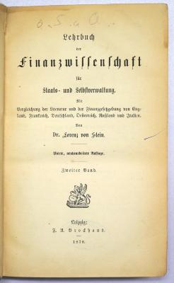 Be 985-2<4> : Lehrbuch der Finanzwissenschaft für Staats- und Selbstverwaltung (1878)