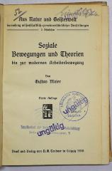 Be 864<4> : Soziale Bewegungen und Theorien bis zur modernen Arbeiterbewegung (1910)