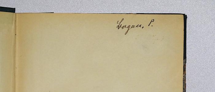 Be 859 : 1888 bis 1891 : Soziale Briefe aus Berlin : mit besonderer Berücksichtigung der sozialdemokratischen Strömungen (1891);-, Von Hand: Autogramm, Name; '[Logau], P.'