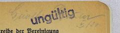- (Beister, Günther), Von Hand: Autogramm, Name, Datum; 'Günther Beuster V/30'. 