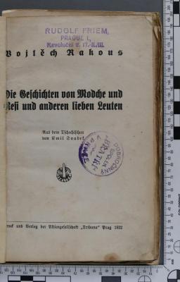  Die Geschichte von Modche und Resi und anderen lieben Leuten (1922)