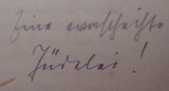  Goethe und die Juden (1926);- (unbekannt), Von Hand: ; 'Eine waschechte Jüdelei!'. 