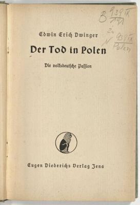 Z-4371 : Der Tod in Polen : die volksdeutsche Passion (1940)