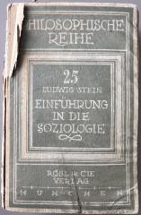 00/9146 : Einführung in die Soziologie  (1921)