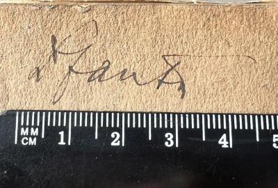 - (Fanta, Emil), Von Hand: Autogramm; 'Dr. Fanta'. 