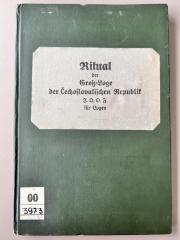 00/3973 : Ritual der Groß-Loge der Čechoslovakischen Republik J.O.O.F für Logen (1929)
