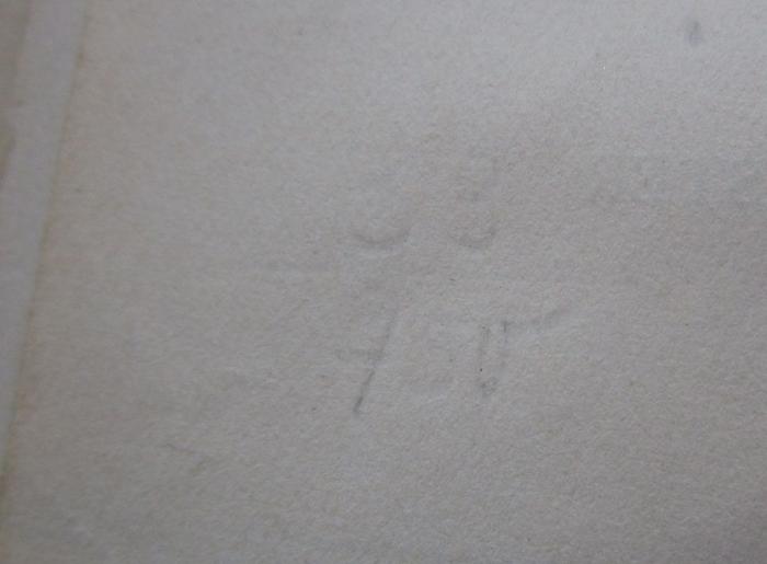 Hl 223 c 3: Neue Abhandlungen über den menschlichen Verstand (1926);- (unbekannt), Von Hand: Nummer; '33
750'. 