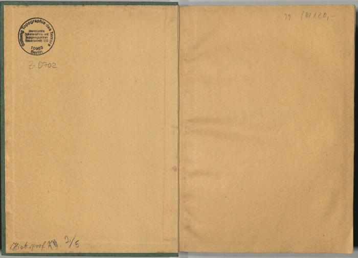 -, Von Hand: Signatur; 'Hist. prof. 7 2/5
'