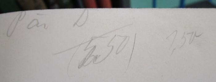 Bi 1081 b: Die Napoleonsinseln Korsika und Elba (1908);- (unbekannt), Von Hand: Preis; 'P[..] D / 5,50 / 1,50'. 