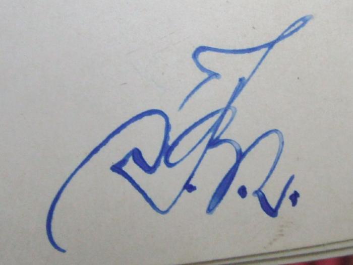 Bi 1081 b: Die Napoleonsinseln Korsika und Elba (1908);- (Beiderwieden, Franz), Von Hand: Monogramm, Zeichen; '[...]'. 