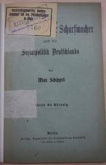 1971 A 19902 (Slg. Sozialistica): Der Zentralverband der Scharfmacher und die Sozialpolitik Deutschlands (1899)