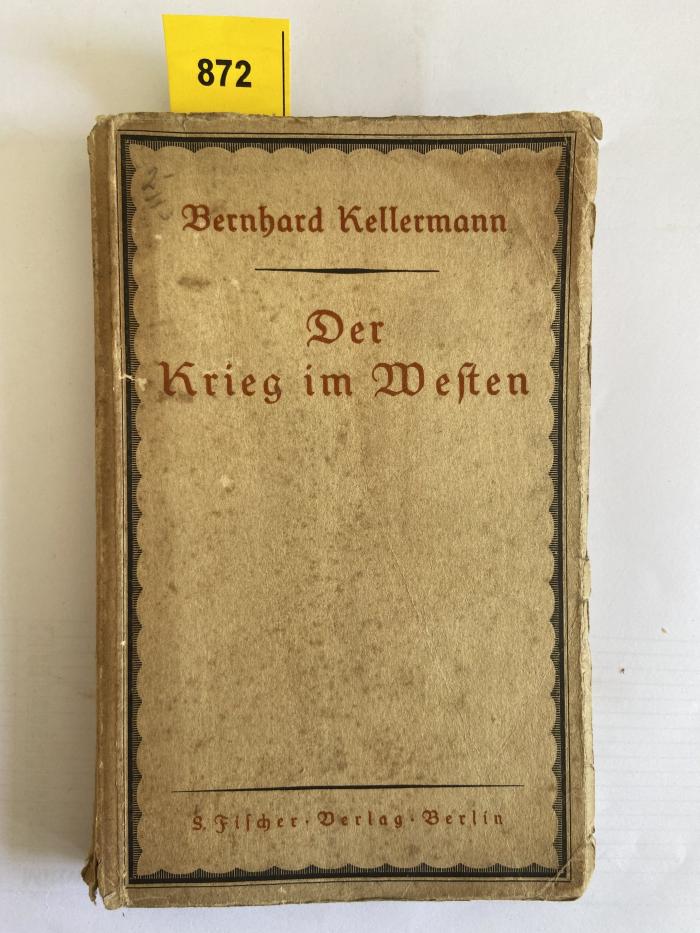 K10 B872 : Der Krieg im Westen (1915)
