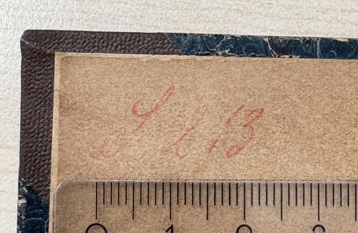 - (Centralverband der Maurer Deutschlands. Zweigverein München. Bibliothek), Von Hand: Nummer; 'S 213'. 