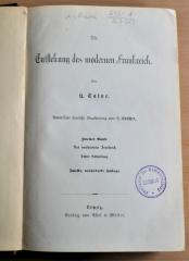 1-Rara 2351A/2,3(2)  : Das revolutionäre Frankreich : Dritte Abtheilung  (1881)