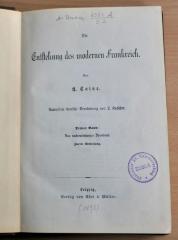 1-Rara 2351A/3,2  : Das nachrevolutionäre Frankreich : Zweite Abtheilung  (1893)