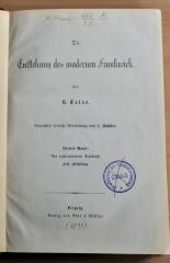 1-Rara 2351A/3,1  : Das nachrevolutionäre Frankreich : Erste Abtheilung  (1890)