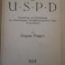  Geschichte der U.S.P.D. : Entstehung und Entwicklung der Unabhängigen Sozialdemokratischen Partei Deutschlands (1921)