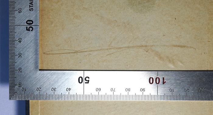 P 630<6> : Grundriss der Geschichte der griechischen Philosophie (1901);-, Radiert / Rasiert: Autogramm, Name; '[...]'