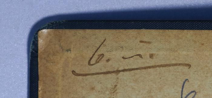 P 630<6> : Grundriss der Geschichte der griechischen Philosophie (1901);-, Von Hand: Nummer, Signatur; '6.[...]'