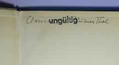 - (von Blumenthal, Clarissa), Von Hand: Autogramm, Name; 'Clarissa von Blumenthal'. 