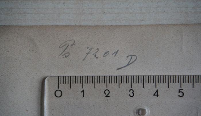 - (Sozialwissenschaftliche Studienbibliothek (Wien);Pernerstorfer, Engelbert), Von Hand: Signatur; 'Ps 7201 D'. 