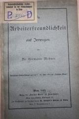1971 A 19958 (Slg. Sozialistica): Die Arbeiterfreundlichkeit auf Irrwegen (1885)