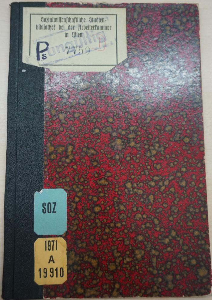 1971 A 19910 (Slg. Sozialistica): Hofgängerleben in Mecklenburg : Selbsterlebtes und Selbsterschautes von einem Berliner Arbeitslosen  (1896)