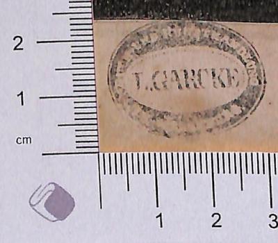 - (Garcke, Louis ), Stempel: Name; 'L. Garcke'. 
