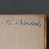 - (unbekannt), Von Hand: Name, Exlibris; 'H. [?]'. 